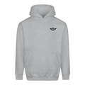 Mathewsons Backprint Heritage Script Heavyweight Hoodie - Grey