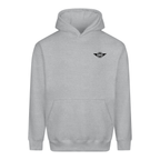 Mathewsons Backprint Heritage Script Heavyweight Hoodie - Grey