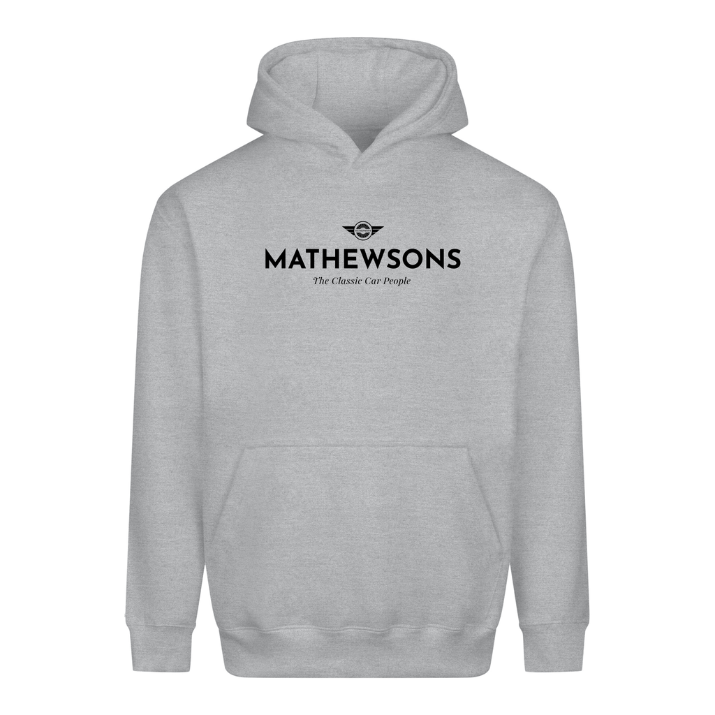 Mathewsons Crest Heavyweight Hoodie - Grey
