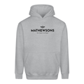 Mathewsons Crest Heavyweight Hoodie - Grey