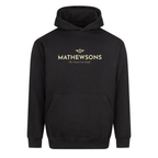 Mathewsons Crest Heavyweight Hoodie - Black