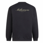 Mathewsons Backprint Heavyweight Jumper Heritage Script Design - Black