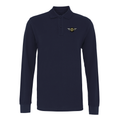 Mathewsons Long Sleeve Polo - Navy