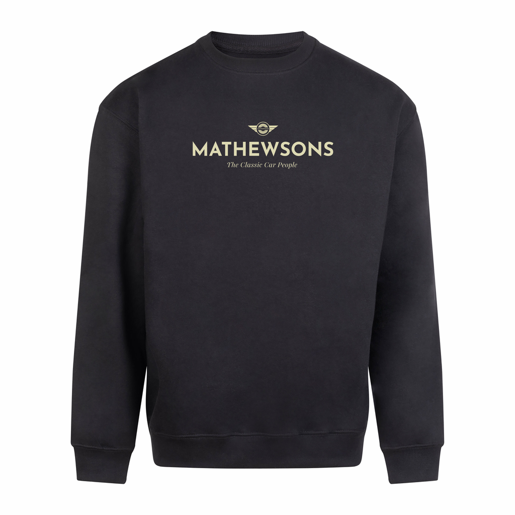 Mathewsons Crest Heavyweight Jumper - Black
