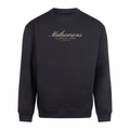 Mathewsons Heritage Script Heavyweight Jumper - Black