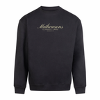 Mathewsons Heritage Script Heavyweight Jumper - Black