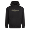 Mathewsons Heritage Script Heavyweight Hoodie - Black