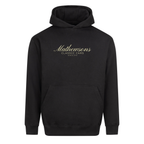 Mathewsons Heritage Script Heavyweight Hoodie - Black