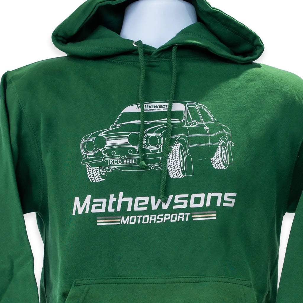 Mk1 Ford Escort Hoodie in Green