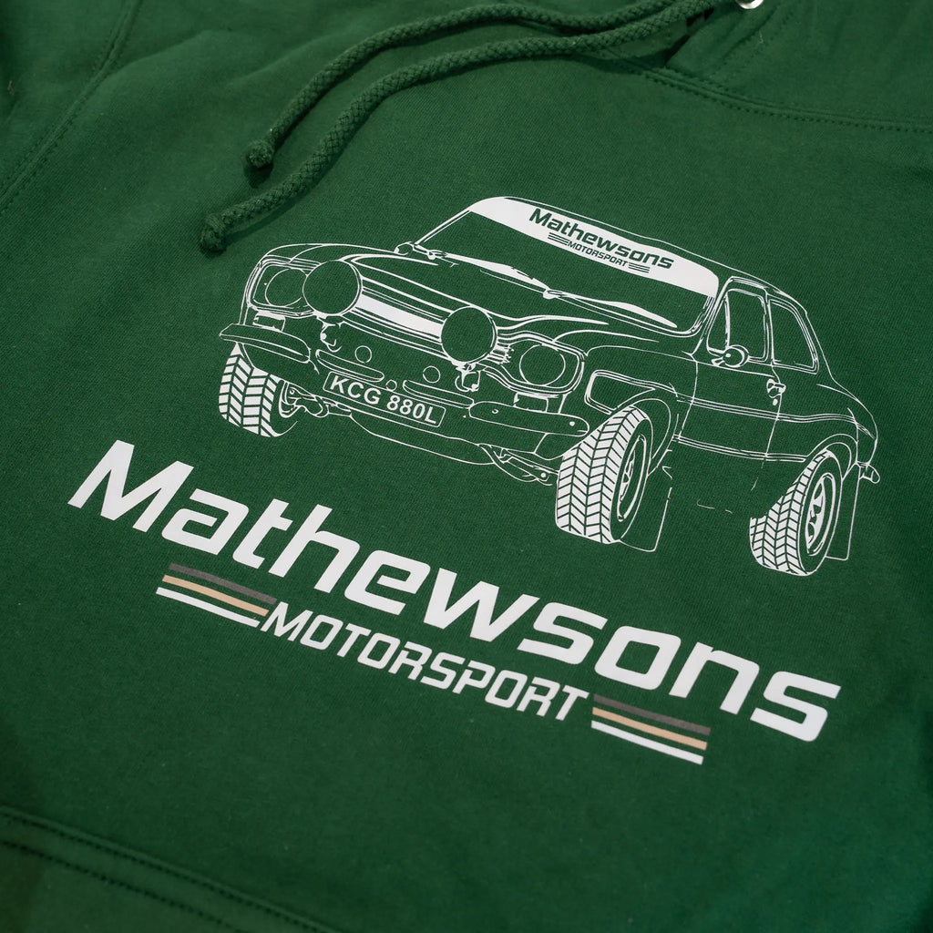 Mk1 Ford Escort Hoodie in Green