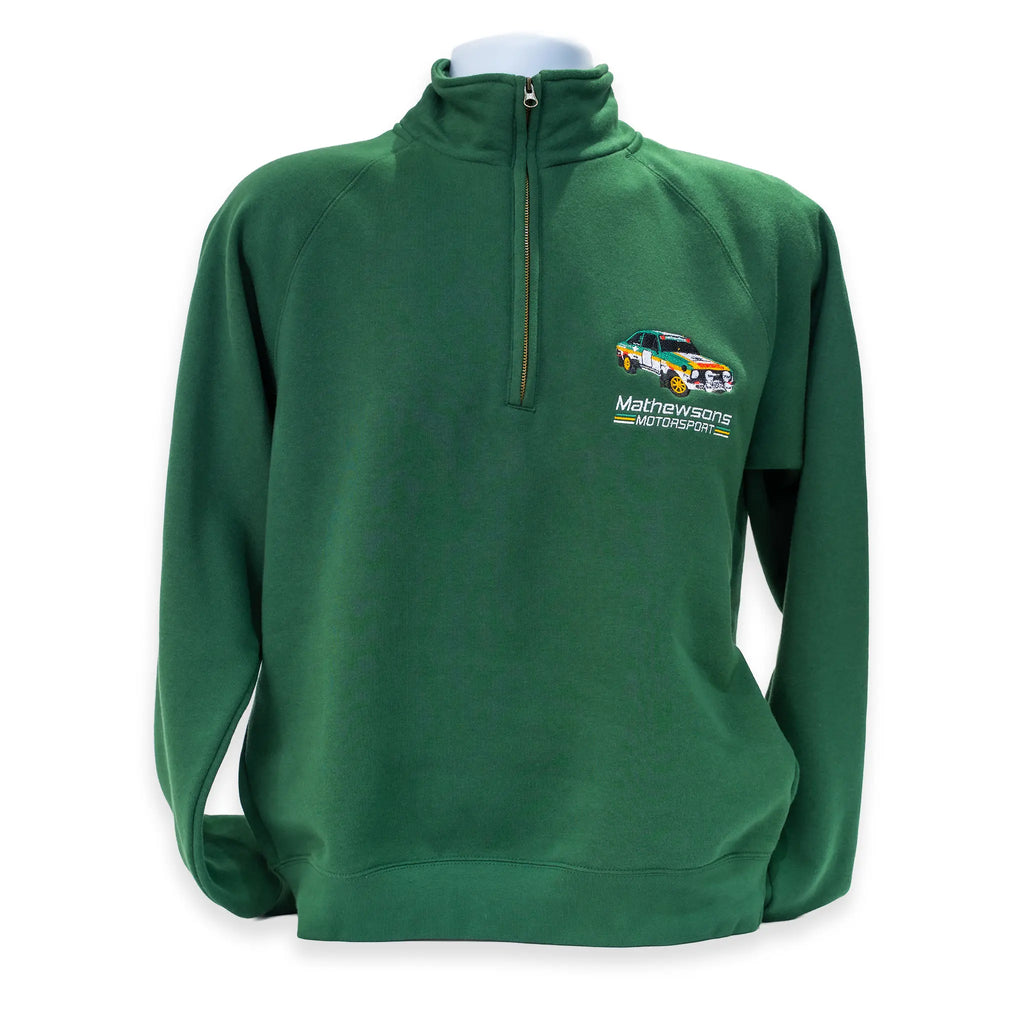Mk2 Ford Escort Quarter Zip in Green