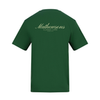 Mathewsons Back Print T-shirt Heritage Script - Green