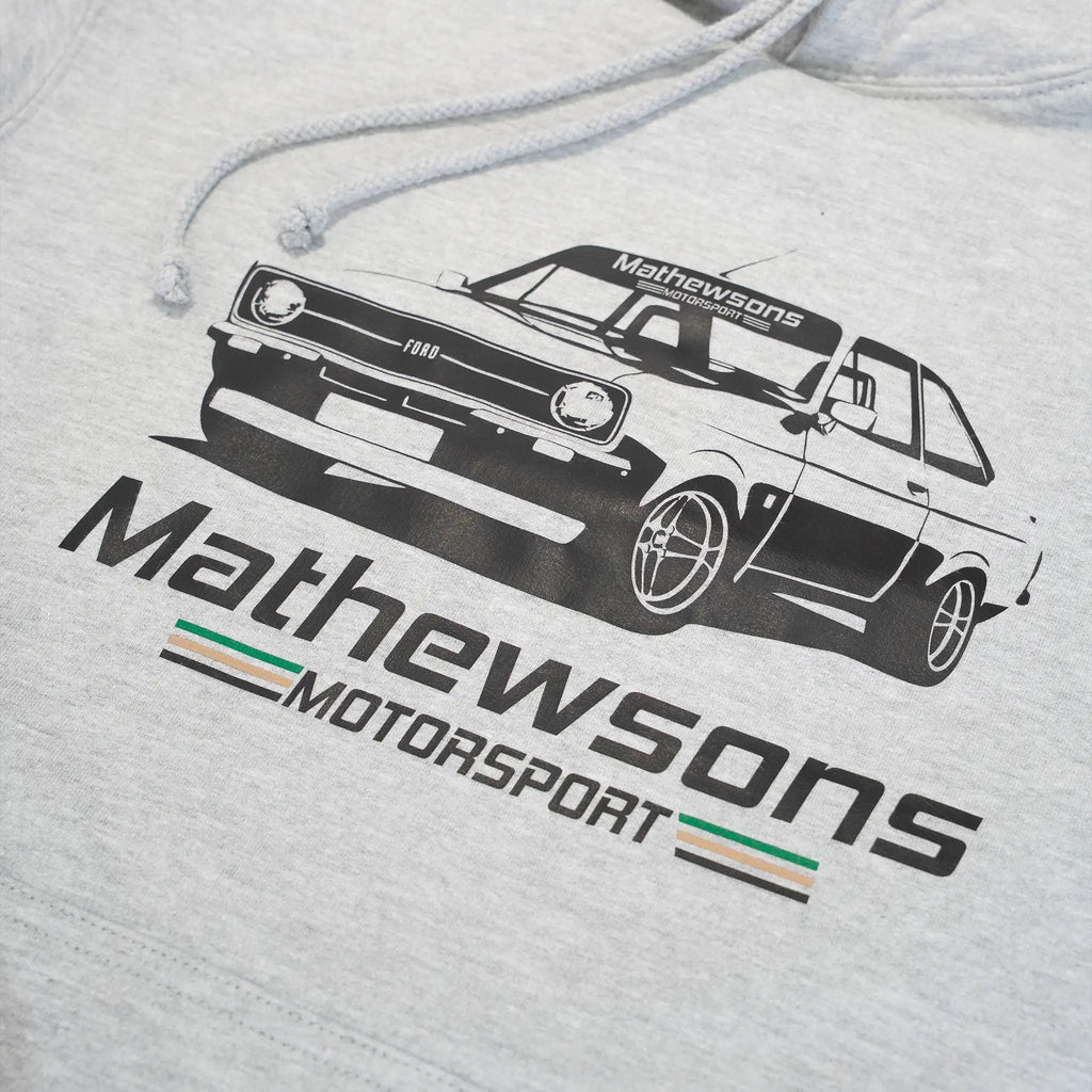 Mk2 Ford Escort Hoodie in Grey