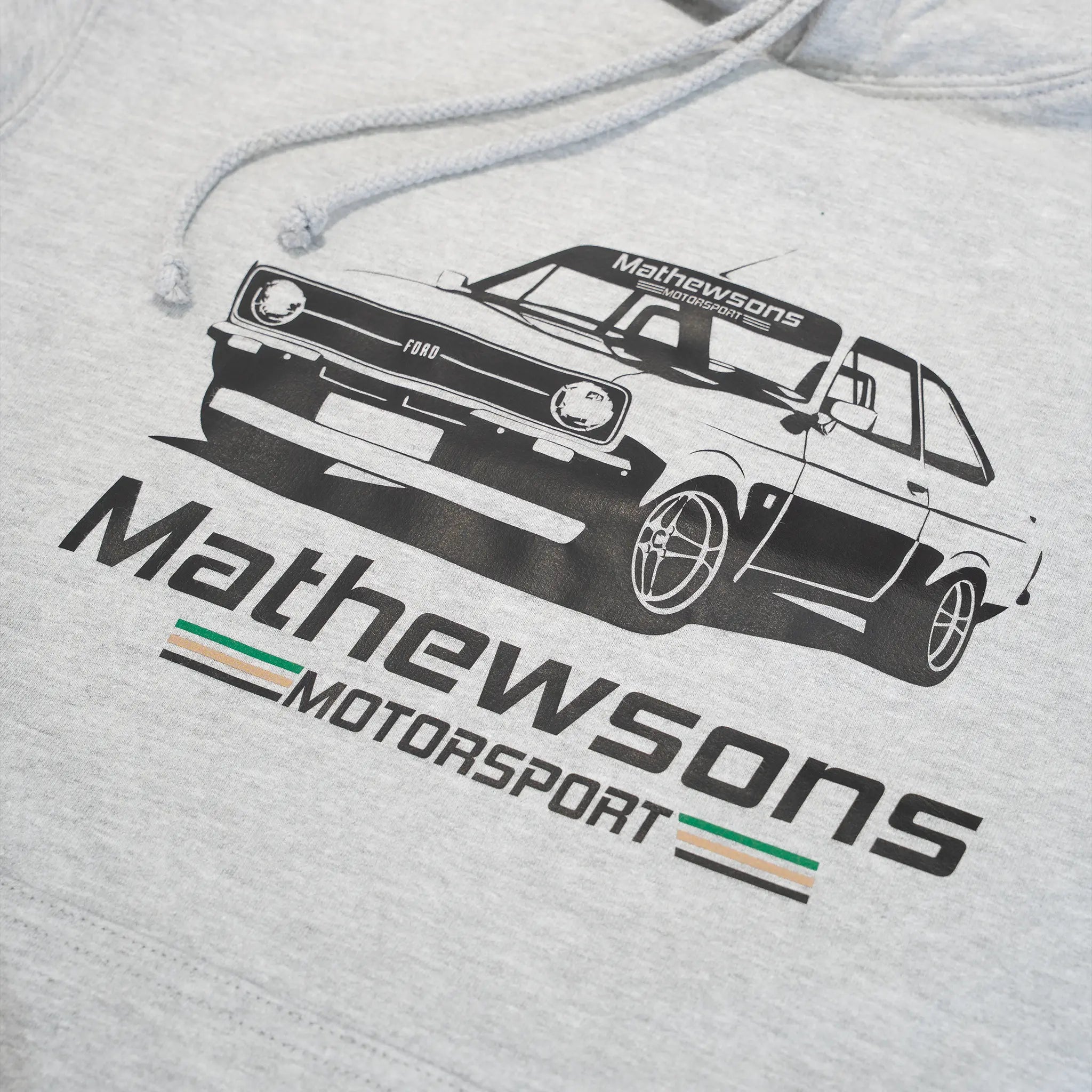 Mk2 Ford Escort Hoodie in Grey