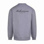 Mathewsons Backprint Heavyweight Jumper Heritage Script Design - Grey