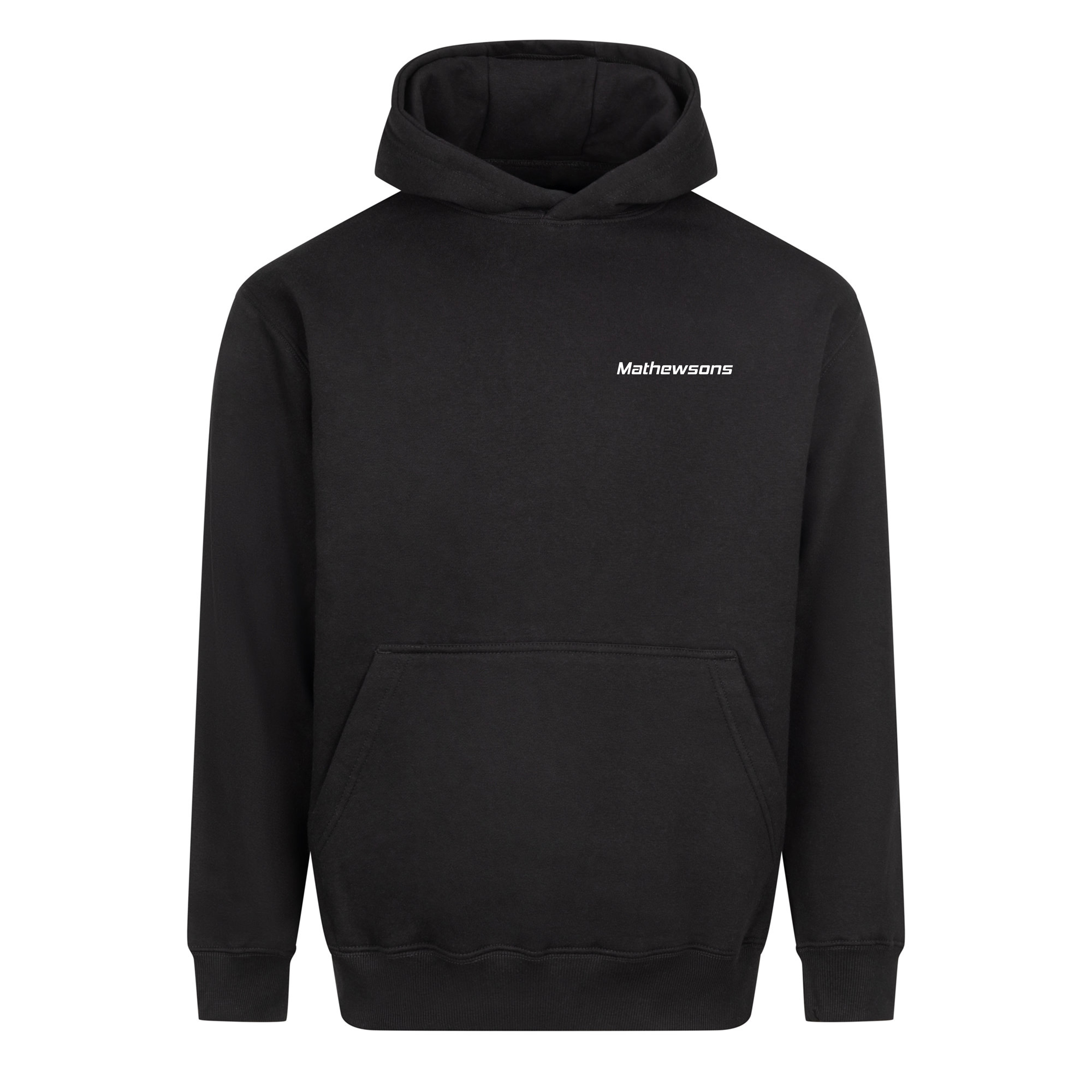 Mathewsons Motorsport Script Heavyweight Hoodie - Black