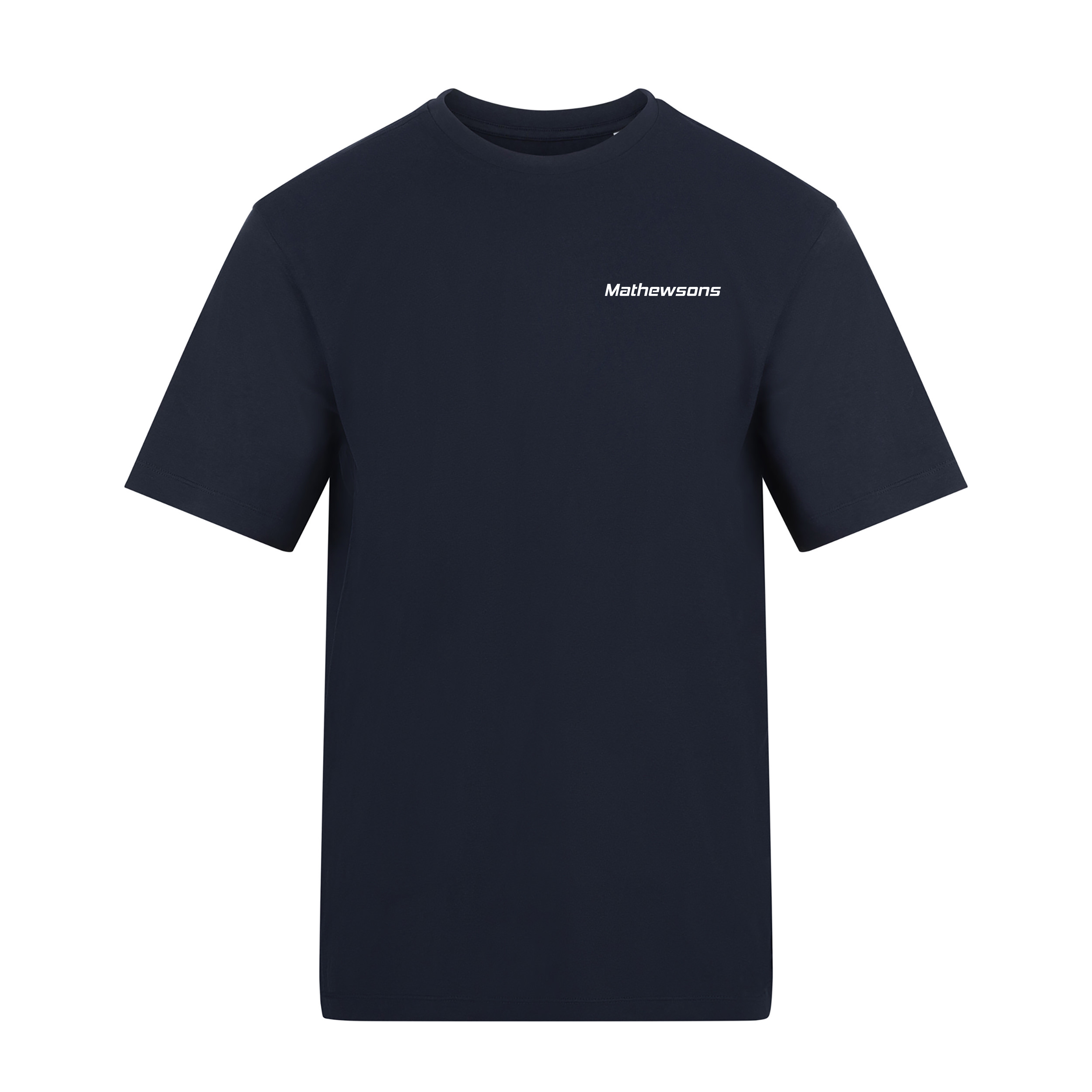 Mathewsons Motorsport Script T-shirt - Navy
