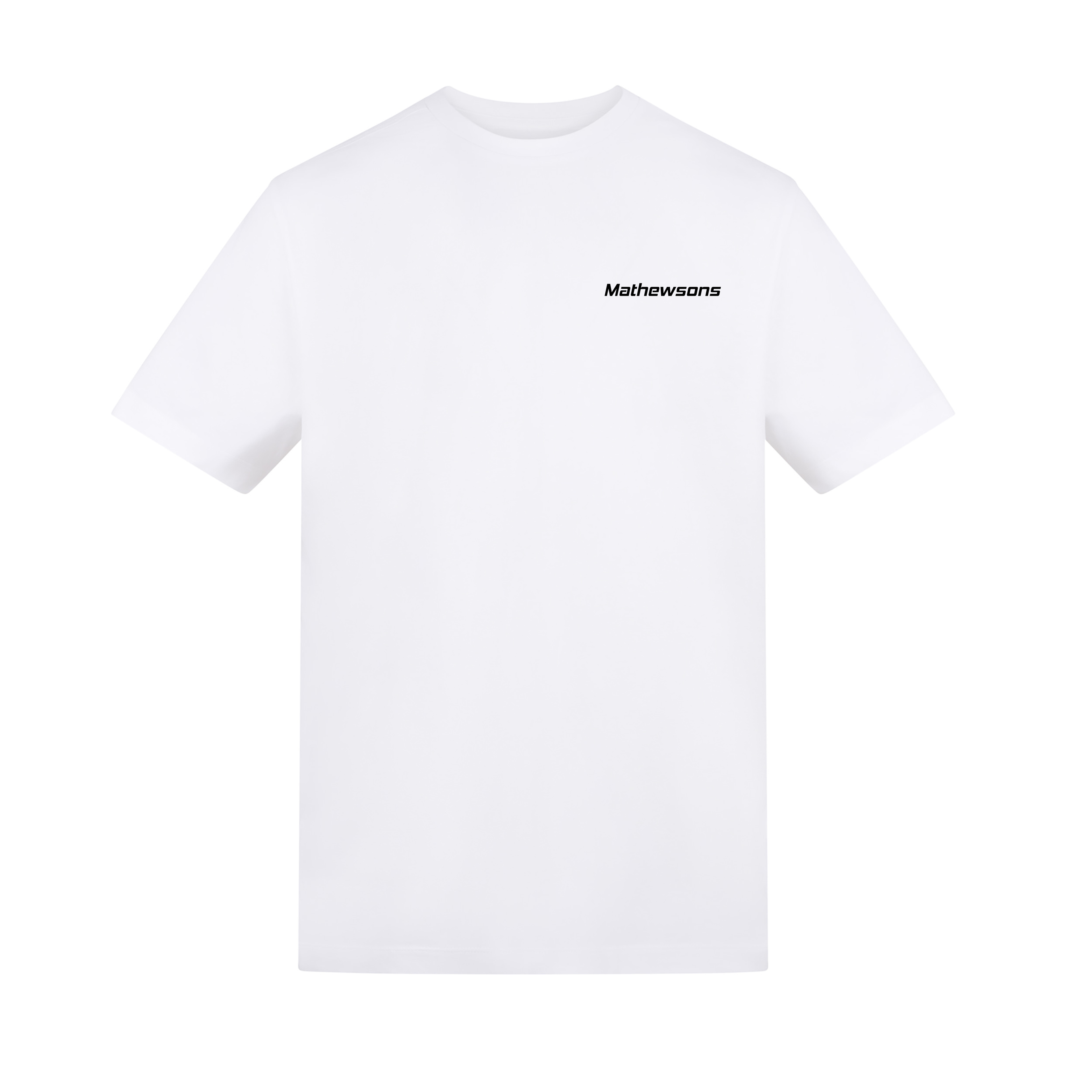 Mathewsons Motorsport Script T-shirt - White
