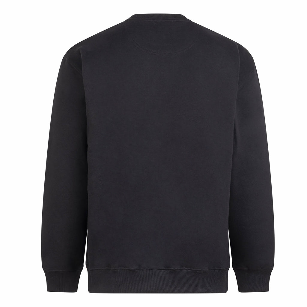 Mathewsons Crest Heavyweight Jumper - Black