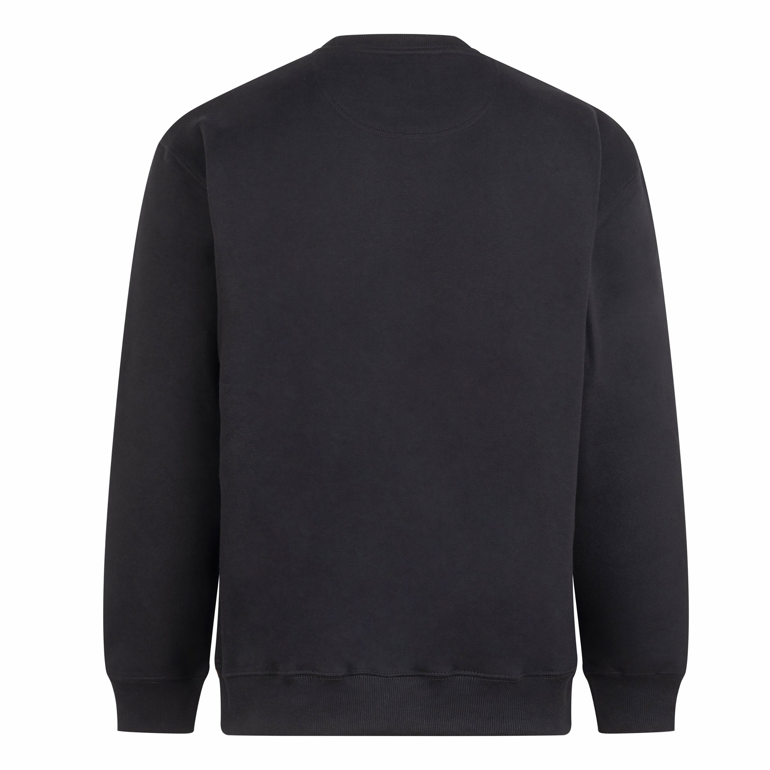 Mathewsons Crest Heavyweight Jumper - Black