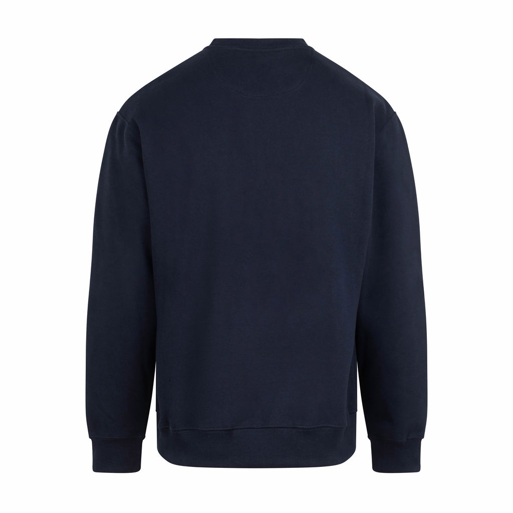 Mathewsons Crest Heavyweight Jumper - Navy