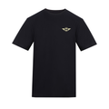 Mathewsons Back Print T-shirt Heritage Script - Black