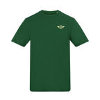 Mathewsons Back Print T-shirt Heritage Script - Green
