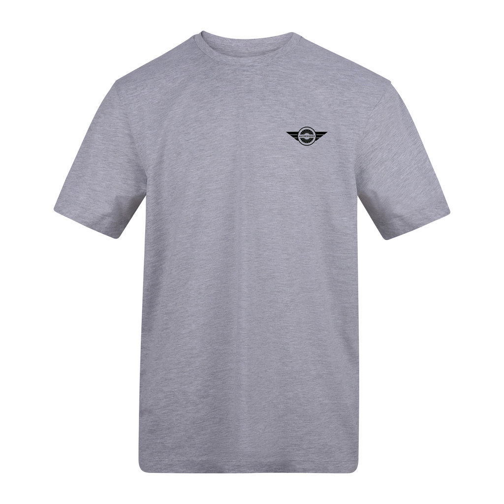 Mathewsons Back Print T-shirt Heritage Script - Grey