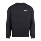Mathewsons Backprint Heavyweight Jumper Heritage Script Design - Black