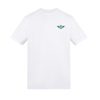 Mathewsons Back Print T-shirt Heritage Script - White/Green