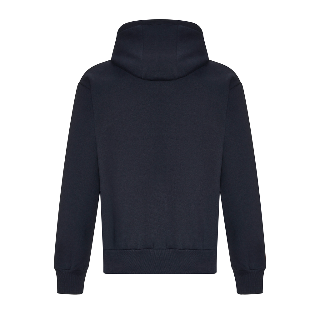 Mathewsons Heritage Script Heavyweight Hoodie - Navy