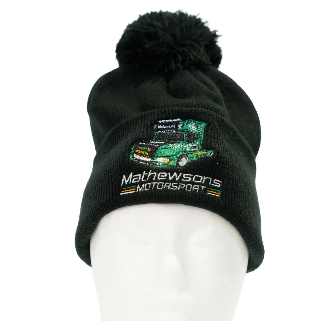 Scania T-Cab Bobble Beanie in Black