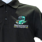 Scania T-Cab Polo Shirt in Black