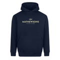 Mathewsons Crest Heavyweight Hoodie - Navy